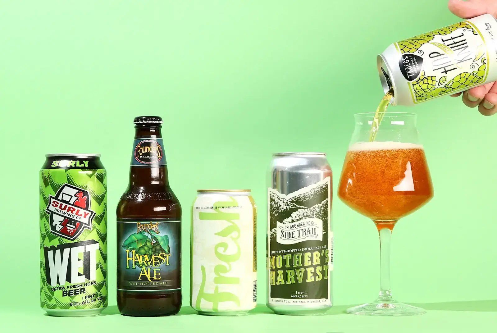Best seasonal beers example, Fresh-Hop & Hoppy Options