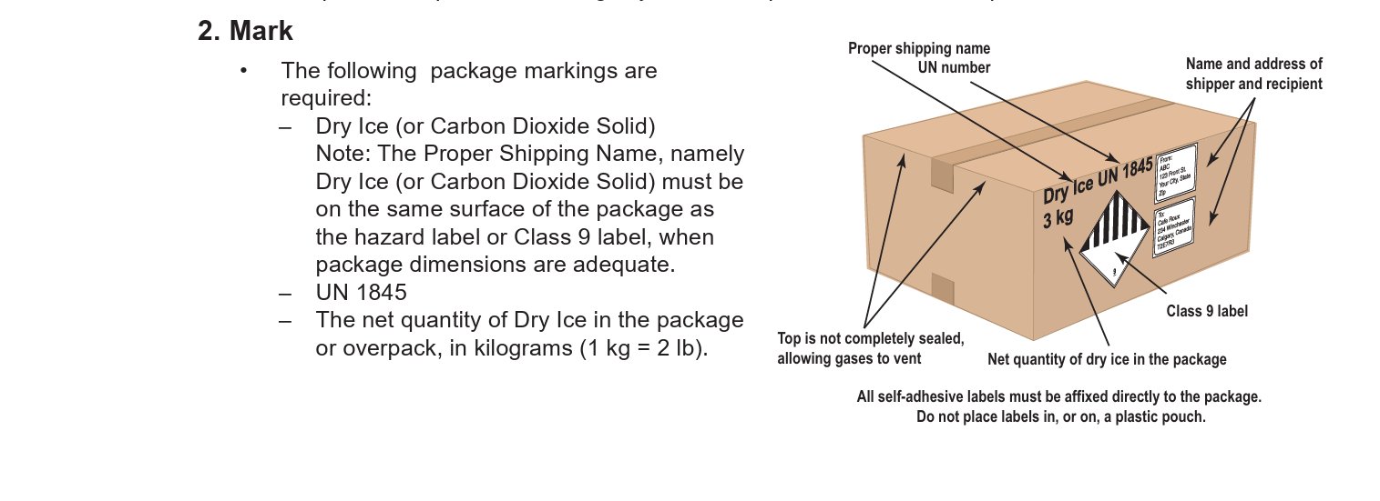 GC - External - FedEx Dry Ice Shipping Requirements